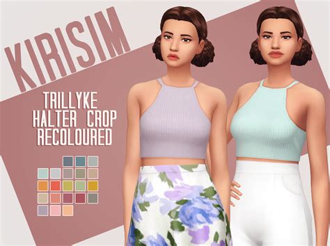 Kirisim “ Halter Crop Recoloured “ 21 Colours Ghardenias Clover Shades Additional