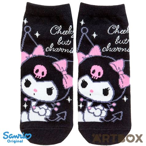 Buy Sanrio Kuromi Ribbon Adult Ankle Socks At Artbox