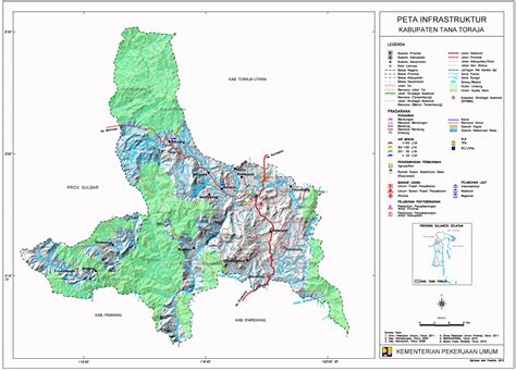 Peta Kota Peta Kabupaten Tana Toraja