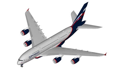 Aeroflot Airbus A380 3d Warehouse