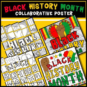 Black History Month Collaborative Poster Black History Month Bulletin