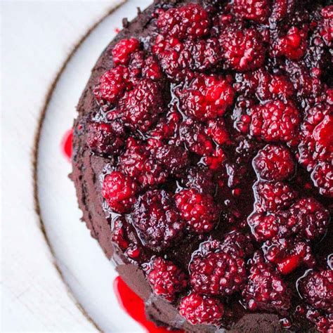 Spicy Dark Chocolate Cake W Hot Blackberry Syrup Daily Dish Recipes