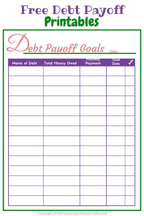 Free Printable Debt Payoff Worksheet — db-excel.com