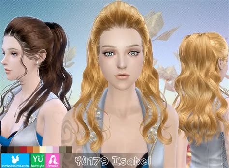 Newsea Yu179 Isabel Hairstyle Sims 4 Hairs