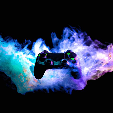 Colorful Smoke Cloud Gaming Controller Graphic · Creative Fabrica