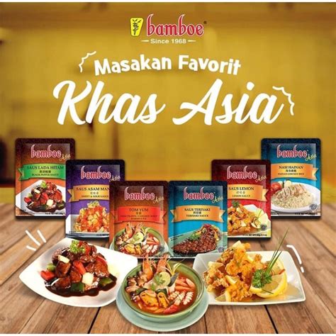 Jual Bumbu Bamboe Khas Asia Nasi Hainan Saus Lada Hitam Saus Lemon Asam