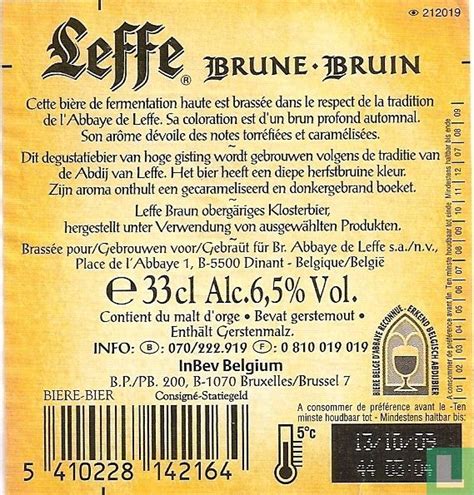 Leffe Brune Bruin Abbaye De Leffe Inbev Lastdodo