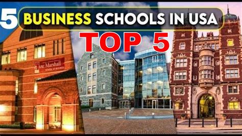 Top 5 Undergraduate Business Schools In Usa Youtube