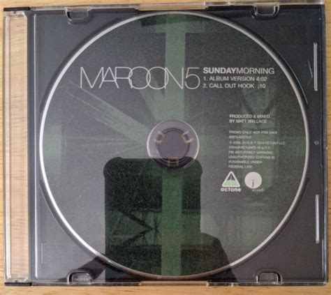 Sunday Morning Maroon 5 Album Cover