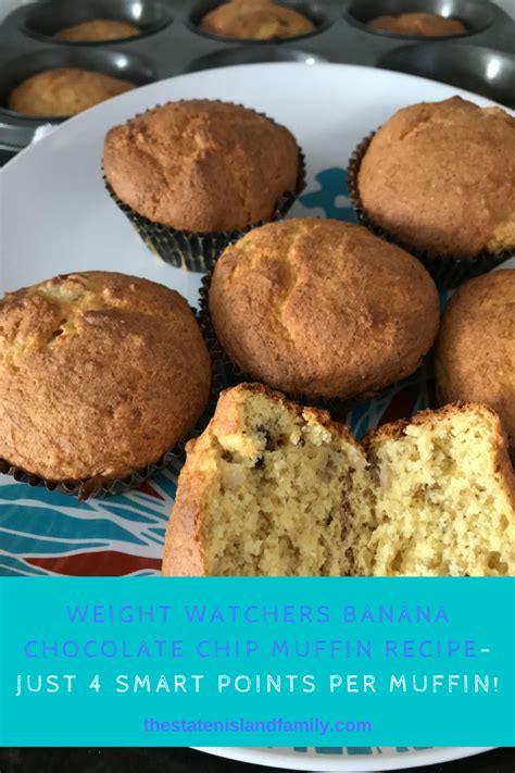 Weight Watchers Banana Chocolate Chip Muffin Recipe