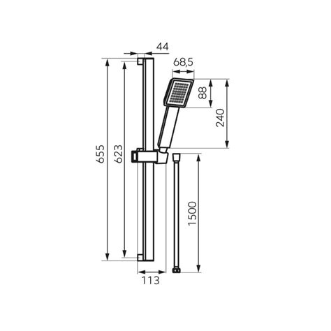 Ferro SINUS Rudas Zuhanyszett Fekete N170BL B SzaniterPlaza Hu