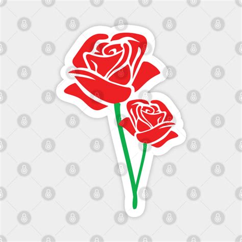 Red Rose Symbol of Love - Love - Magnet | TeePublic