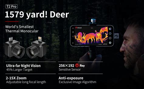 Thermal Monocular Xinfrared InfiRay T2 Pro IOS 1579 Yard Detect