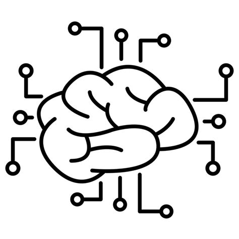 Neural Network Icon Suitable For A Wide Range Of Digital Creative