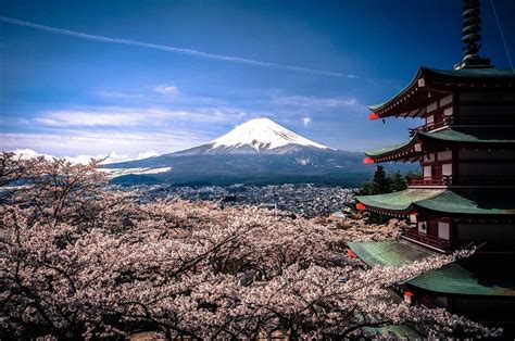 500px Photo Mount Fuji Sakura By Andreas Jensen Avec Images