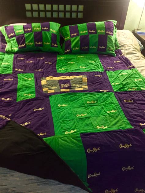 Crown Royal Quilt and Pillow Cases