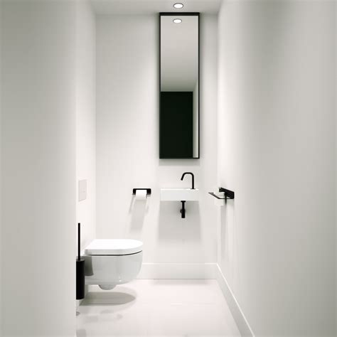 Black toilet design - 75 photo