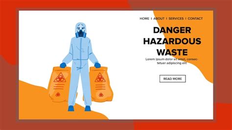 Premium Vector Flat Danger Hazardous Waste Vector Toxic Safety