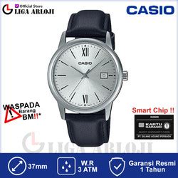 Promo CASIO MTP V004L 7AUDF Jam Tangan Pria Tali Kulit MTPV004L