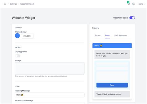 Web Chat SMS Integration Guide – Support | touchSMS