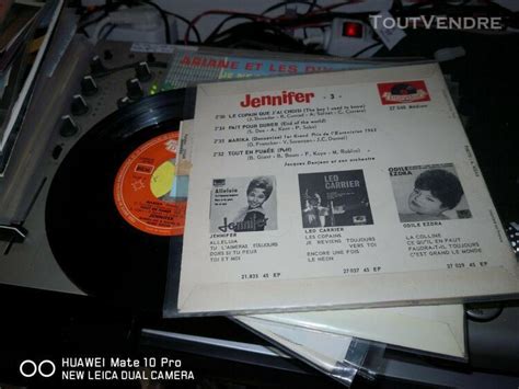 Disque vinyle jennifer tout en fumée le copain que j ai à Emmerin