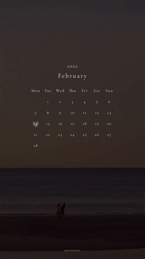 #calendar #february #şubat #wall #wallpaper #wallpaperideas # ...