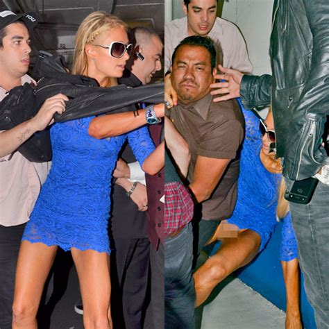 Paris Hilton Takes A Hit Falls Down During Paparazzi Smackdown—see The