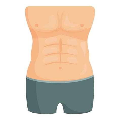 Strong Abdomen Icon Cartoon Vector Care Slim 22864499 Vector Art At