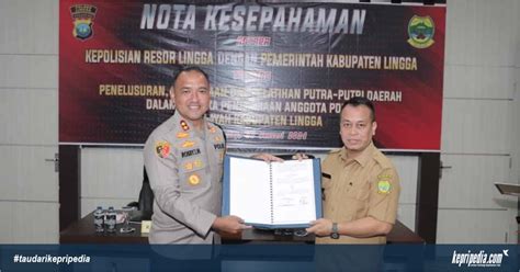 Polres Lingga Dan Pemda Kabupaten Lingga Tandatangani Nota Kesepahaman