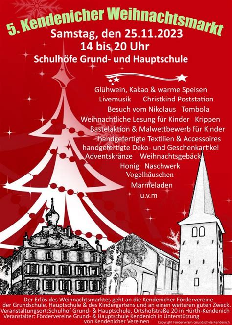 Einladung Zum Kendenicher Weihnachtsmarkt Ghs H Rth Kendenich