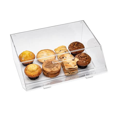 SimplyImagine Bakery Display Case, Stackable Acrylic Pastry Case Box ...