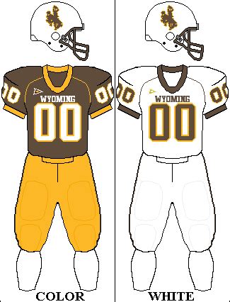 Wyoming Cowboys Football Team uniforms | Wyoming cowboys football, Ncaa ...