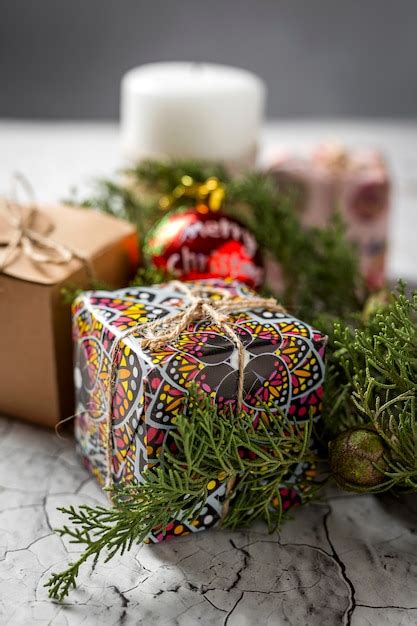 Premium Photo | Christmas gift boxes background