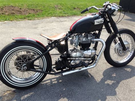 1967 Triumph 650 Bobber Custom Hartz Bros T120r Bonneville