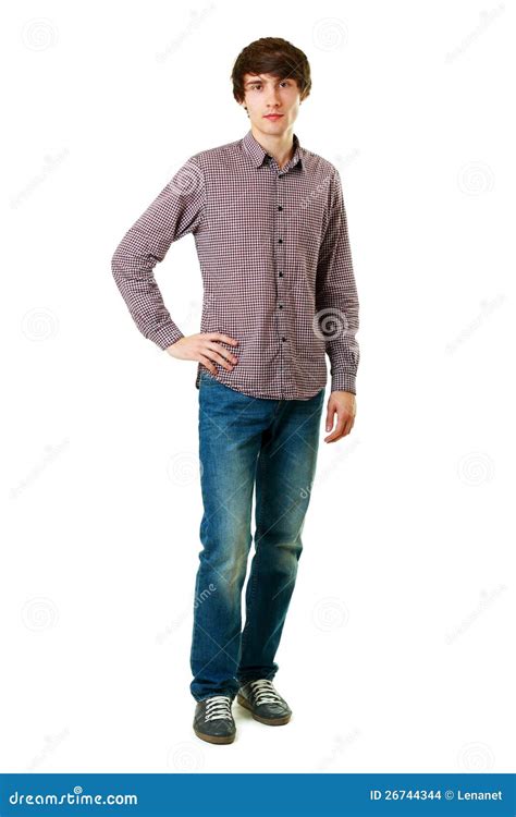 Young Man Standing Stock Photo Image Of Life Modern 26744344