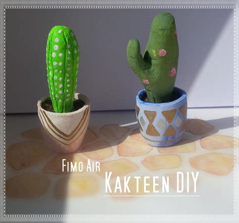 Kaktus Modellieren DIY Deko Sommer Frühling Lifestyle Home Kakteen