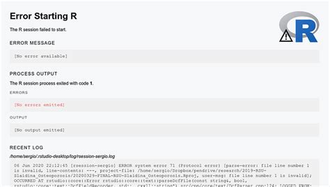 How To Read The Error Message Log In R Studio Rstudio Ide Posit