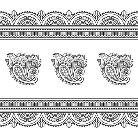 Mehndi Indian Henna Tattoo Design Greetings Card Lace Ornament