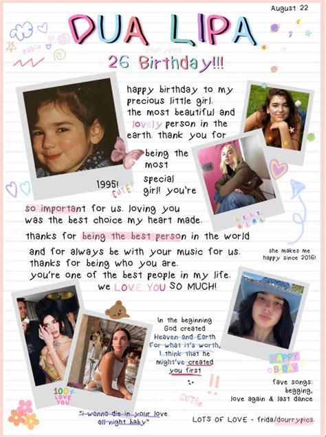 Birthday Dua Lipa 26th Birthday Happy Birthday Me I Love You Baby