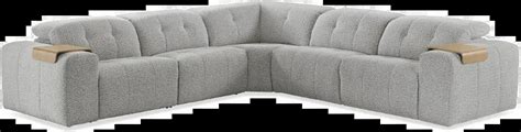 Azalea Shadow Gray 5 Piece Power Reclining Sectional RC Willey