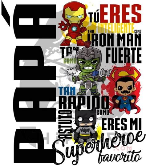 Taza Papa Eres Mi Superheroe Favorito Iron Man Superman Batman Hulk