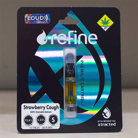 Xtracted Labs Strawberry Cough Loud Resin Cartridge 1g Leafly