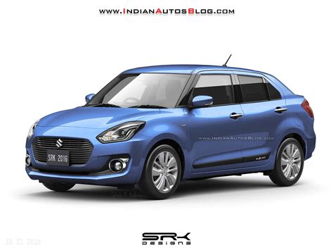 2017 Maruti Swift Dzire Front Angle IAB Rendering