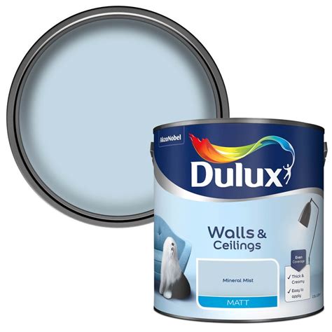 Dulux Matt Paint L Mineral Mist Diy Paint B M