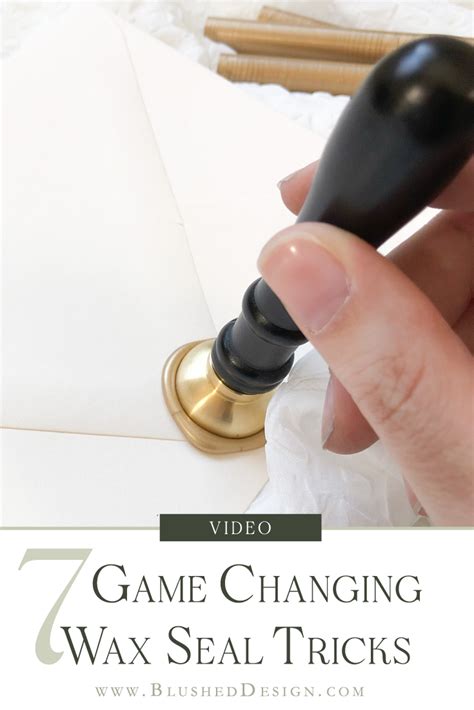 7 GAME CHANGING Wax Seal Tips and Tricks — Katrina Crouch | Blushed Design