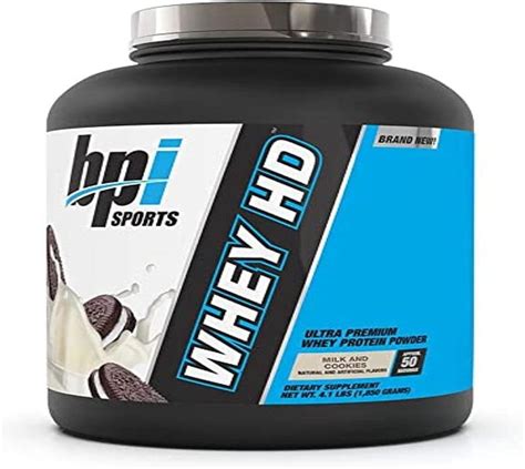 Amazon BPI Sports Whey HD Ultra Premium Protein Powder Milk And