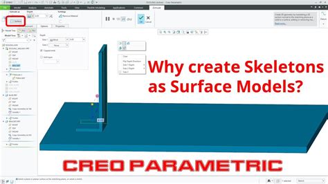 Creo Parametric Why Create Skeletons With Surfaces Youtube