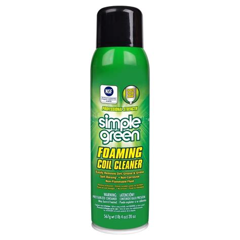 Simple Green 676 0110001213418 Simple Green Foaming Coil Cleaner Aerosol 20 Oz 0110001213418