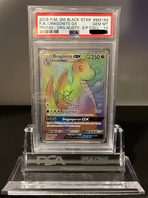 Dragonite Gx Sm Black Star Promo Sm156 Psa 10 Deck Out Gaming