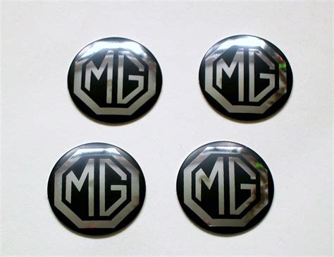 Mg Midget Rostyle Wheel Centre Badges Set Of 4 Mg Part Aha8950b For Sale Online Ebay